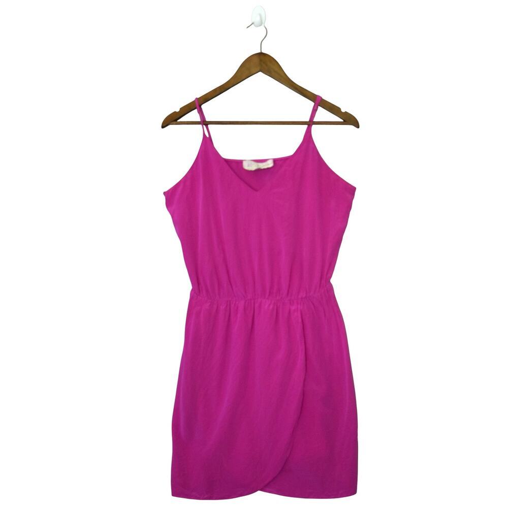 Rory Becca pink‎ dress 100% Silk Fairycore Event Romantic Boho